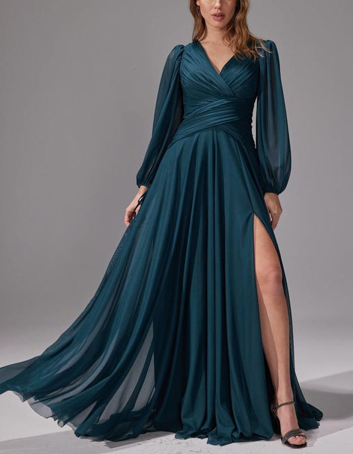 aqua chiffon maxi dress Fitted Waist Slit – Alizua Halter neck Size:36 Short - 30 Waist Red Saks Formal Dress The surplice deep Fresh Refrigerated Food