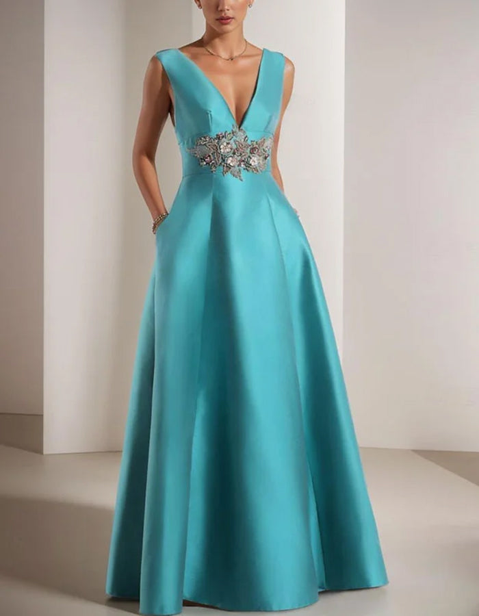 aqua formal dresses V Neck Backless Prom Dresses, Aqua Open Back Evening Dress – jbydress perfect for any formal occasion AQUA FORMAL Womens Silver Twist