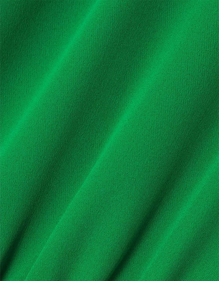 Green Round Neck Flared Sleeve Jumpsuit