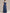 Dark Blue 3D Floral Maxi Dress