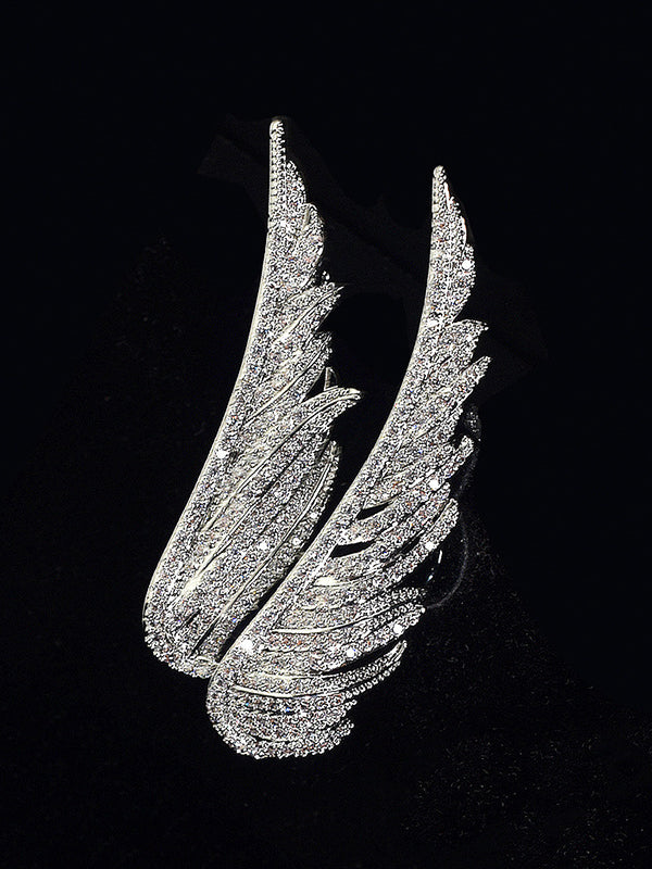 Angel Wings Feather Brooch