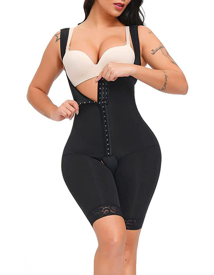 Gathered Body Shaping Tummy Sculpting And Hip Lifting Camisole Bodysuit