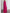 Rose Red Cape-Style Chiffon Gown with High Slit & Feather Detail