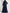 Solid Color Long Sleeved V-neck Chiffon Maxi Dress