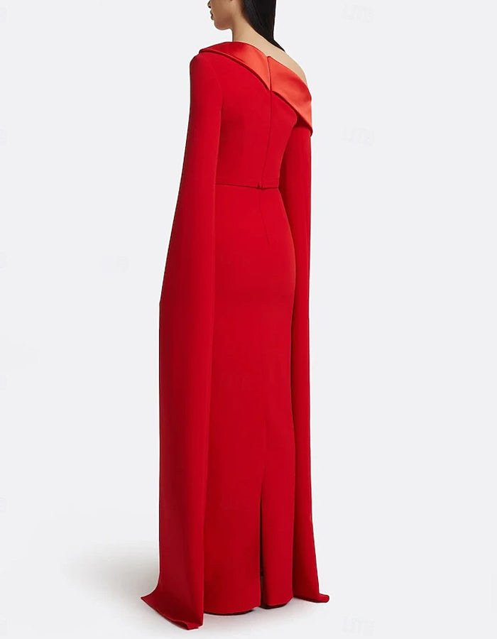 Solid Color Off Shoulder Maxi Dress