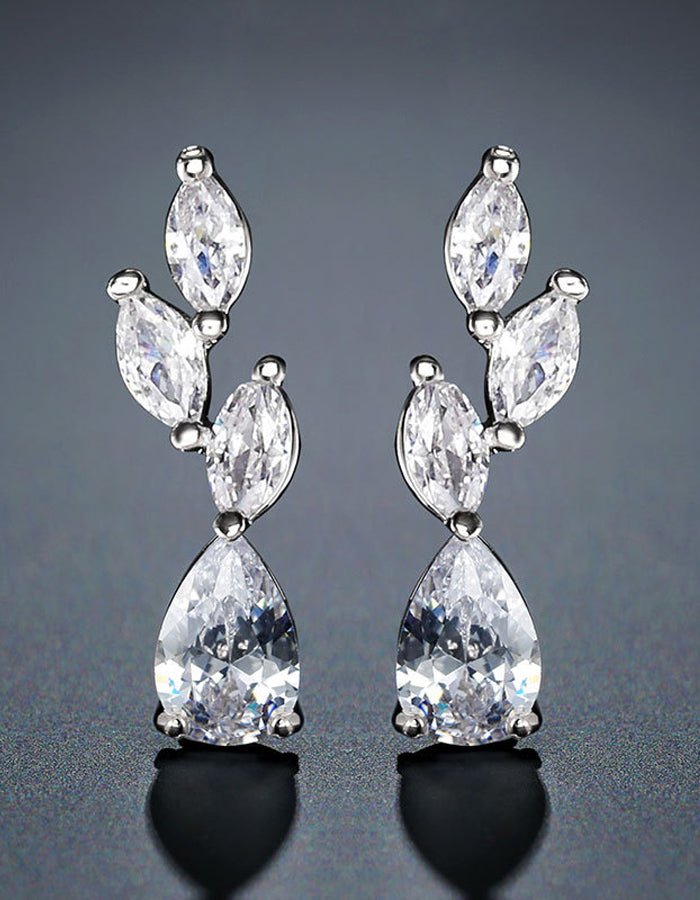 Teardrop Zirconia Earrings