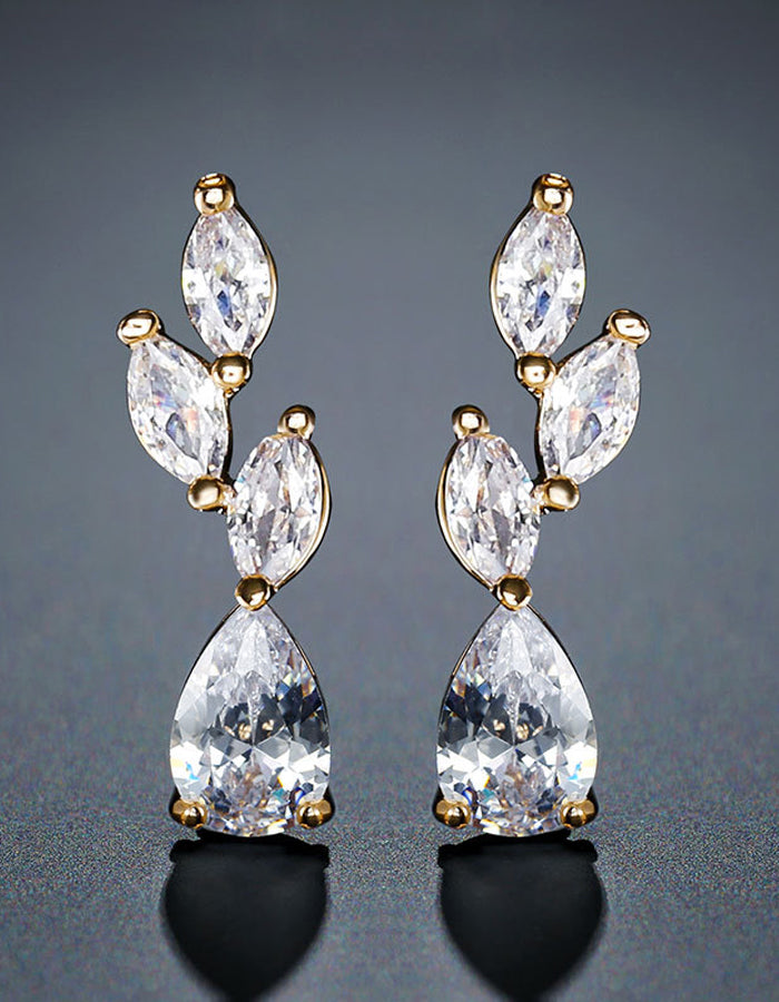 Teardrop Zirconia Earrings