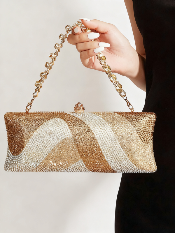 Gradient Rhinestone Evening Bag