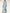 Light Blue V Neck Chiffon Print Maxi Dress
