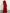 Red Chiffon V-Neck Long Sleeve Maxi Dress