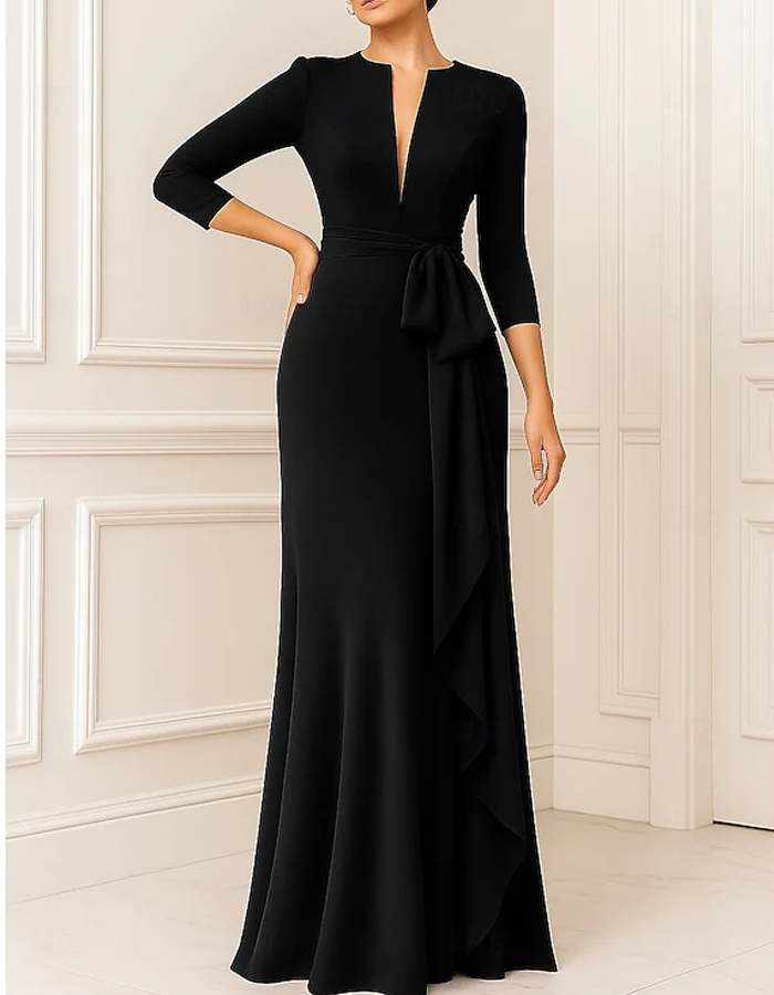 Modern Elegant Mermaid Maxi Dress