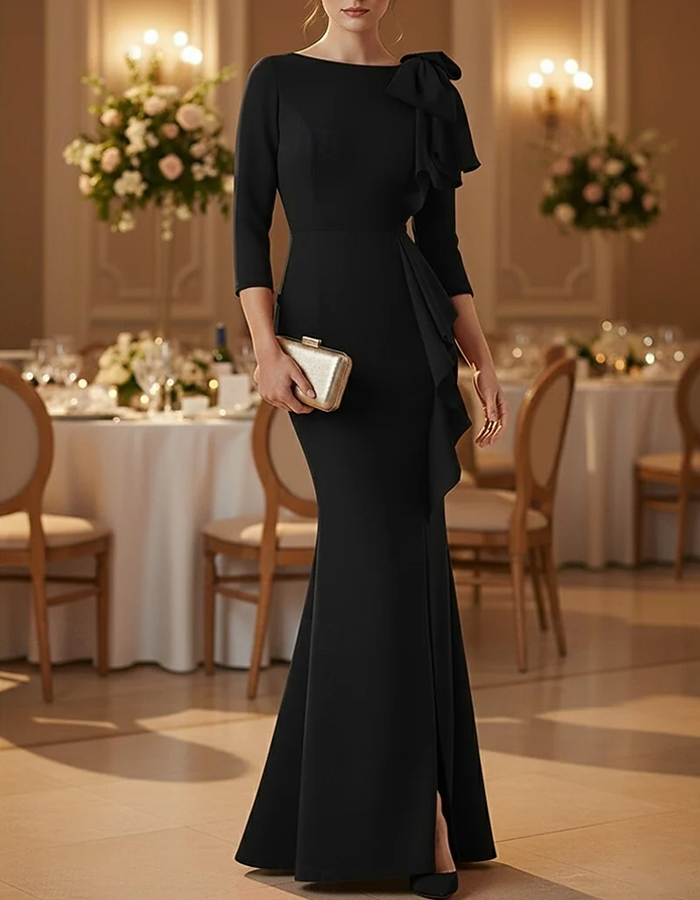 Vestido maxi de sirena, atemporal y elegante
