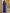 Vestido maxi de gasa azul real con cuello en V