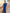 Royal Blue Chiffon V-Neck Maxi Dress