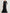 Black Satin Suit Collar Fishtail Maxi Dress