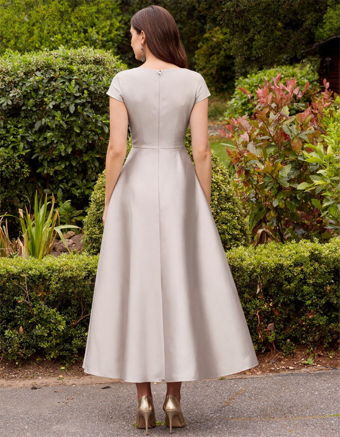 Satin Elegant Midi Dress