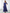 Royal Blue All-Lace V-Neck Tie-Waist Maxi Dress