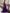 Purple Satin Single Shoulder Beaded High Slit Maxi Dress