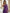 Purple Satin Single Shoulder Beaded High Slit Maxi Dress