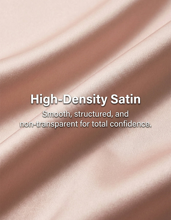 Nude Satin Chiffon Spliced Deep V-Neck Twisted Fishtail Maxi Dress