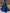 Royal Blue Long Sleeved Pleated Fishtail Maxi Dress