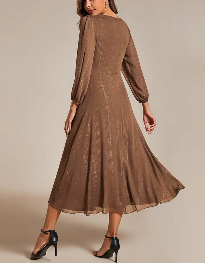 Knotted Front Midi Dress