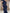 Navy Blue One Shoulder Ruffled Waist Fishtail Maxi Dress
