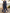 Navy Blue V-neck Chiffon Maxi Dress