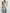Light Blue Chiffon Tulip-print Deep V-neck Maxi Dress