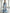 Light Blue Gradient Ink Wash Floral Chiffon V Neck Long Sleeves Maxi Dress