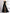 Solid Color Satin 3D Floral Embellishment V-Neck With Slit Maxi Dress