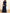 Navy Blue Satin One Shoulder Cape Fishtail Maxi Dress