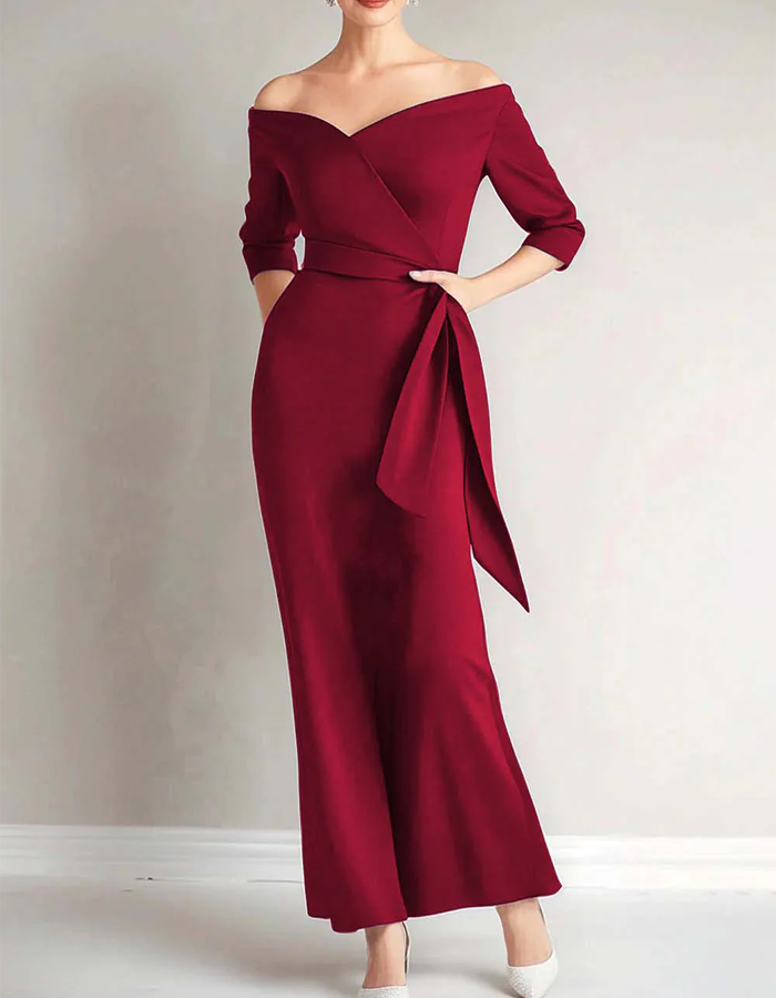 Off-the-Shoulder Maxi Dress