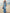 Blue Floral Print One Shoulder Fishtail Style Maxi Dress