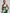 Dark Green Artistic Floral Print Sleeveless Fitted Waist Flared  Maxi Dress