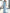 Ice Blue Off Shoulder Cinched Waist Pleated Fishtail Maxi Dress