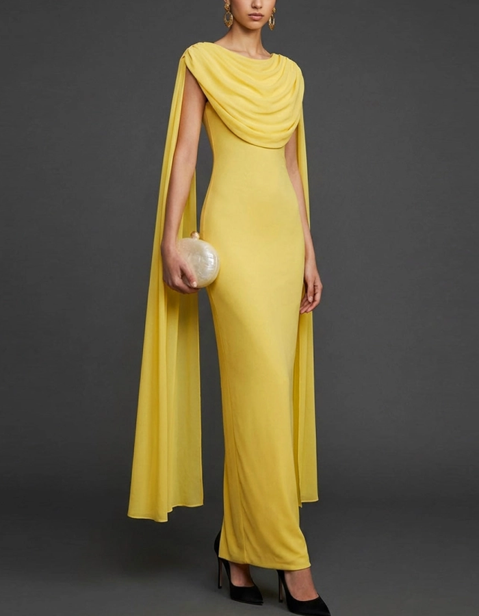Cowl Neck Maxi Dress
