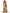 Camel Leopard Print Abstract Pleated Pleats Maxi Dress