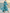 Blue Chiffon V-Neck Printed Maxi Dress