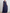 Navy Blue Chiffon Deep V-Neck Maxi Dress