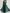 Dark Green Chiffon V-Neck Flutter Sleeves And Fitted Waist Maxi Dress