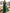 Dark Green Chiffon V-Neck Flutter Sleeves And Fitted Waist Maxi Dress