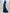 Navy Blue Satin Pleated Slit Maxi Dress
