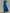 Vibrant Blue Chiffon High-Neck Maxi Dress