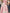 Pink And White Rose Print Waist Cinching Umbrella Midi Dress