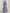 Blue-Grey Chiffon Printed V-Neck Fitted Waist Maxi Dress