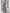 Blue-Grey Chiffon Printed V-Neck Fitted Waist Maxi Dress