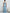 Blue Off Shoulder Twisted Satin High Slit Maxi Dress
