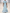 Sky Blue Chiffon Floral Print Maxi Dress
