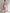 White Base With Rose Red Stand Up Collar Midi Dress